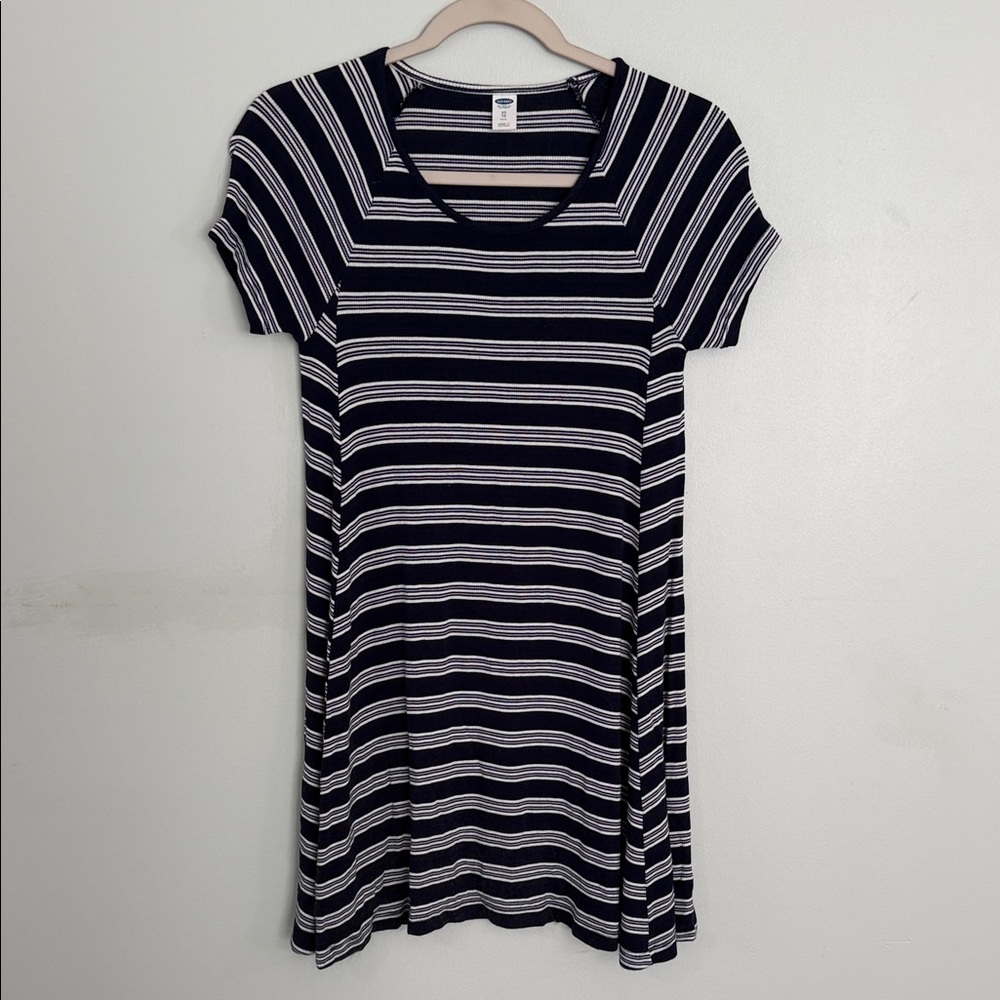 Old Navy Black and White Striped Dress and White and Black Striped Mini Dress